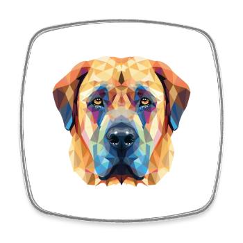 Kangal chien race coloré aquarelle illustration - Magnet carré - blanc - Devant