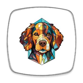 Labradinger Dog Breed Watercolor Illustration - Square fridge magnet - white - Front
