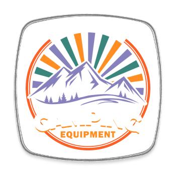 Outdoor Adventures - Camping Equipment - Square fridge magnet - white - Front