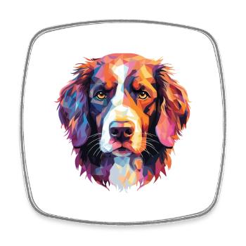 Stabyhoun Stabij race de chien aquarelle Illustration - Magnet carré - blanc - Devant