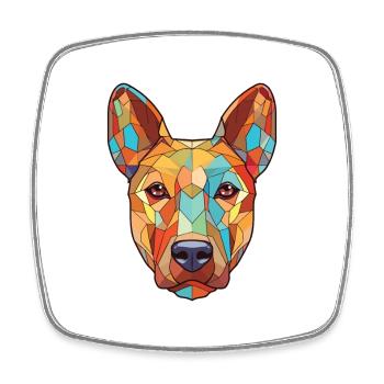 Illustration à l’aquarelle de race de chien Thai Ridgeback - Magnet carré - blanc - Devant