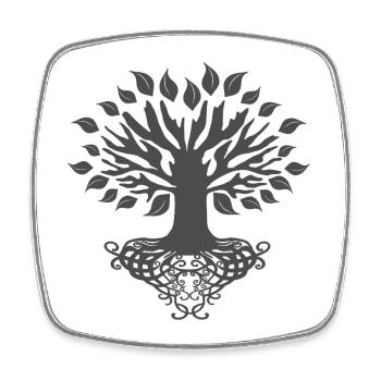 Weltenesche, nordische Mythologie, coole motive - Viereckiger Kühlschrankmagnet - Weiß - Vorne