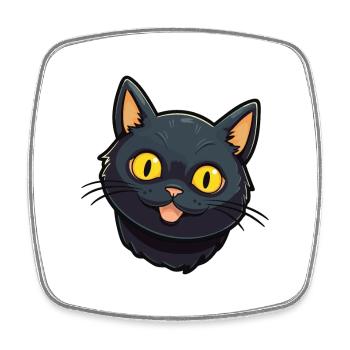 Bombay Katze Cartoon Aquarell Illustration - Viereckiger Kühlschrankmagnet - Weiß - Vorne