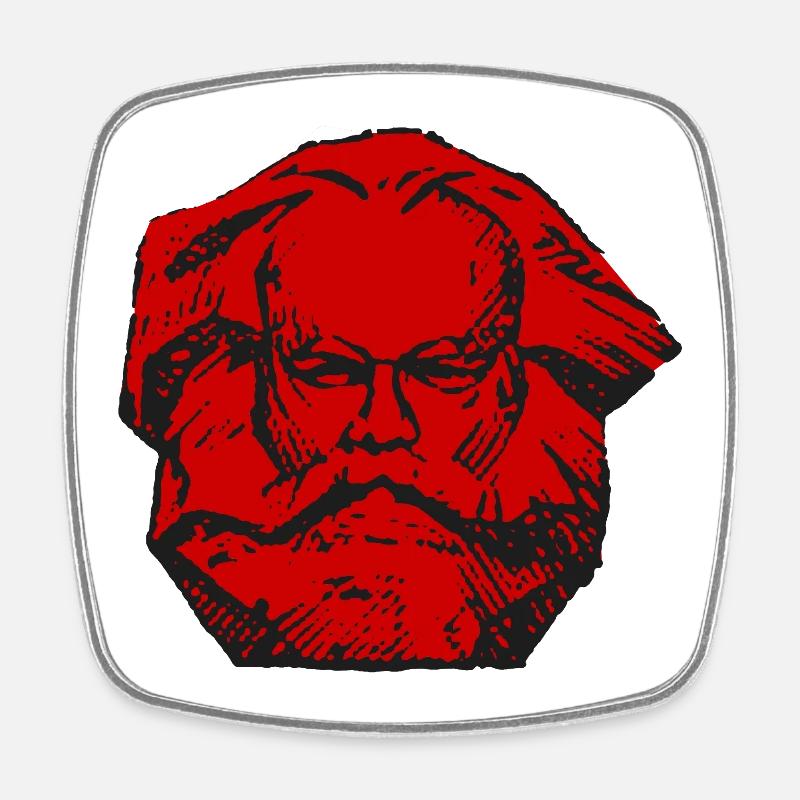 Karl Marx rouge communisme marxisme pull copie - Magnet carré - blanc
