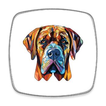Majorque Mastiff chien race aquarelle Illustration - Magnet carré - blanc - Devant