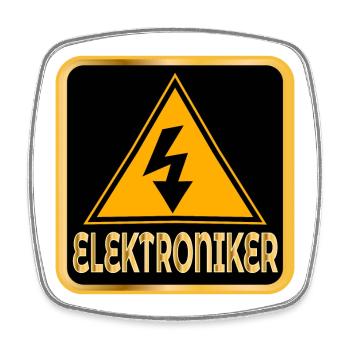 BERUFE ELEKTRONIKER ELEKTROTECHNIK - Viereckiger Kühlschrankmagnet - Weiß - Vorne