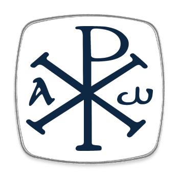 Pax Romana - Viereckiger Kühlschrankmagnet - Weiß - Vorne