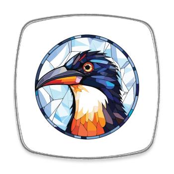 Pie aquarelle colorée Animal animal Illustration d’animaux de compagnie - Magnet carré - blanc - Devant