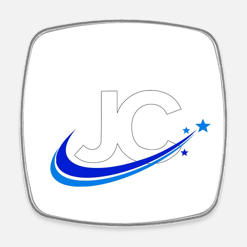 JC - Magnet carré - blanc