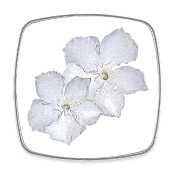 oliander blumen, geschenkidee frau, pflanzen shirt - Viereckiger Kühlschrankmagnet - Weiß - Vorne