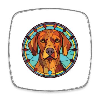 Rhodesian Ridgeback Hund Buntes Aquarell Haustier - Viereckiger Kühlschrankmagnet - Weiß - Vorne