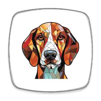 Ariege Pointer Dog Breed Watercolor Illustration - Square fridge magnet - white - Front