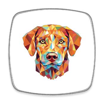 Chesapeake Bay Retriever Hunderasse Aquarell - Viereckiger Kühlschrankmagnet - Weiß - Vorne