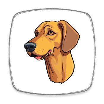 Chien courant andalou race de chien dessin animé Kawaii Illustra - Magnet carré - blanc - Devant