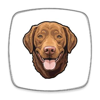 Chesapeake Bay Retriever Hund Rasse Cartoon Kawaii - Viereckiger Kühlschrankmagnet - Weiß - Vorne