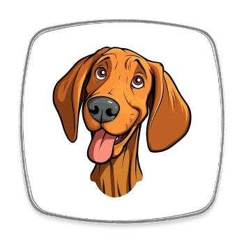 Broholmer chien race dessin animé kawaii illustration - Magnet carré - blanc - Devant