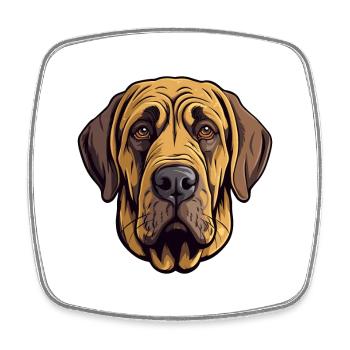 Brasileiro race de chien dessin animé kawaii illustration - Magnet carré - blanc - Devant
