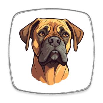 Perro de Presa Canario Hunderasse Cartoon Kawaii il - Viereckiger Kühlschrankmagnet - Weiß - Vorne
