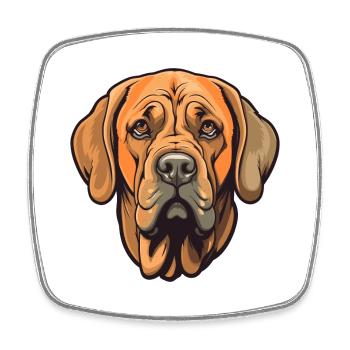 Spanish Mastiff Dog Breed Cartoon Kawaii Illustrat - Square fridge magnet - white - Front