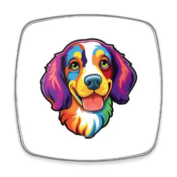 Appenzeller Sennenhund Race De Chien Cartoon Kawaii Il - Magnet carré - blanc - Devant