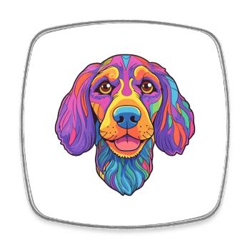 Aryan Molossus Dog Breed Cartoon Kawaii Illustrati - Magnet carré - blanc - Devant