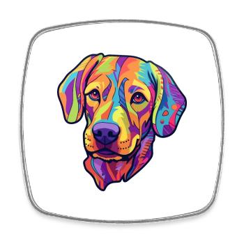 Braque Saint Germain Hunderasse Cartoon Kawaii Illu - Viereckiger Kühlschrankmagnet - Weiß - Vorne