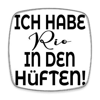 TANZEN HÜFTE BEWEGUNG - Viereckiger Kühlschrankmagnet - Weiß - Vorne
