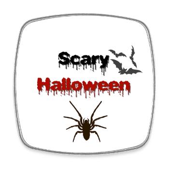 Halloween Outfit, gruselige Prints, Sprüche - Viereckiger Kühlschrankmagnet - Weiß - Vorne