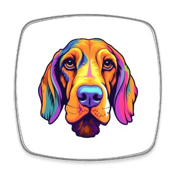 Estnischer Jagdhund Rasse Cartoon Kawaii Illustrati - Viereckiger Kühlschrankmagnet - Weiß - Vorne