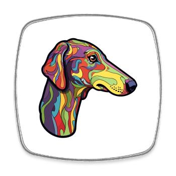 Galgo Español Race De Chien Cartoon Kawaii Illustratio - Magnet carré - blanc - Devant