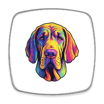 Brasileiro race de chien dessin animé kawaii illustration - Magnet carré - blanc - Devant