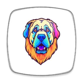 Kangal chien race dessin animé Kawaii Illustration - Magnet carré - blanc - Devant