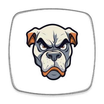 Córdoba Kampfhund Rasse Cartoon Kawaii Illustra - Viereckiger Kühlschrankmagnet - Weiß - Vorne