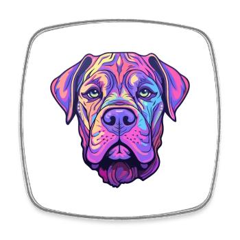 Perro de Presa Canario Hunderasse Cartoon Kawaii il - Viereckiger Kühlschrankmagnet - Weiß - Vorne