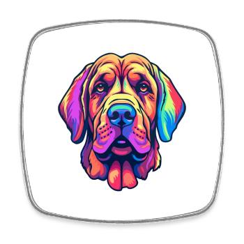 Spanish Mastiff Dog Breed Cartoon Kawaii Illustrat - Square fridge magnet - white - Front