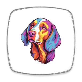 Ariege Pointer Hund Rasse Cartoon Kawaii Illustrati - Viereckiger Kühlschrankmagnet - Weiß - Vorne