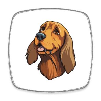 Westfälische Dachsbracke Hunderasse Karikatur Kawaii I - Viereckiger Kühlschrankmagnet - Weiß - Vorne