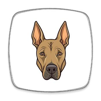 Thai Ridgeback Chien Race Cartoon Kawaii Illustrati - Magnet carré - blanc - Devant