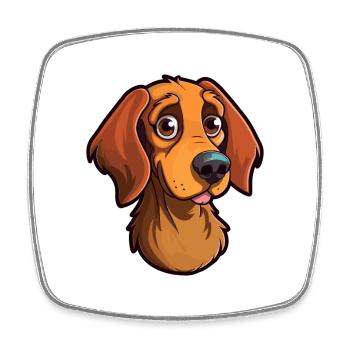 Segugio Italiano Dog Breed Cartoon Kawaii Illustra - Square fridge magnet - white - Front