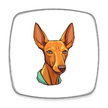 Pharaoh Hound Dog Breed Cartoon Kawaii Illustratio - Square fridge magnet - white - Front
