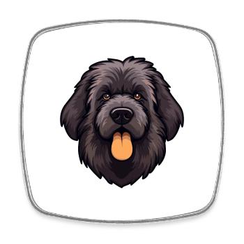 Bouvier Des Ardennes Race De Chien Cartoon Kawaii Illu - Magnet carré - blanc - Devant