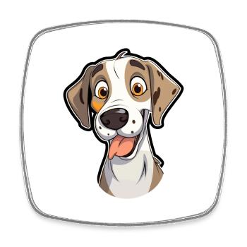 Alano Español Race de chien Cartoon Kawaii Illustratio - Magnet carré - blanc - Devant