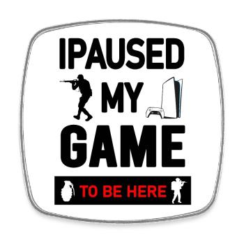 Gaming Console and Controller Graphic Design - Square fridge magnet - white - Front