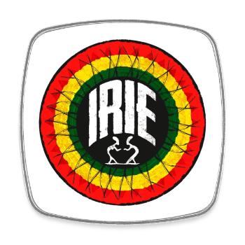 Irie - Reggae  - Viereckiger Kühlschrankmagnet - Weiß - Vorne