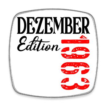 63 Jahre alt Geburtstag - Edition Dezember 1963 - Viereckiger Kühlschrankmagnet - Weiß - Vorne
