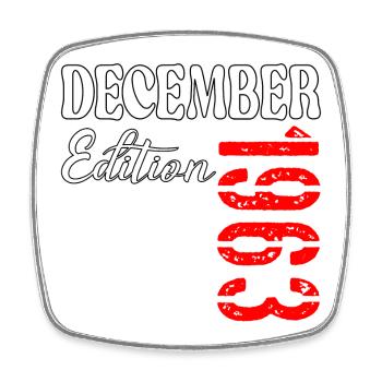 63 years old - 63rd Birthday December 1963 - Square fridge magnet - white - Front