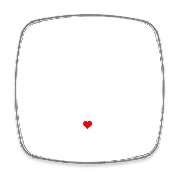 Maternal Quote On Earth - Square fridge magnet - white - Front