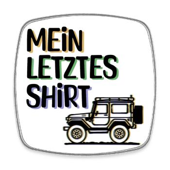Wanderer Camping Statement Campingplatz Ferien - Viereckiger Kühlschrankmagnet - Weiß - Vorne