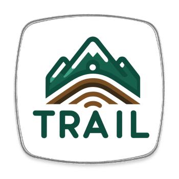 Trail Passion Running – For Nature Lovers - Square fridge magnet - white - Front