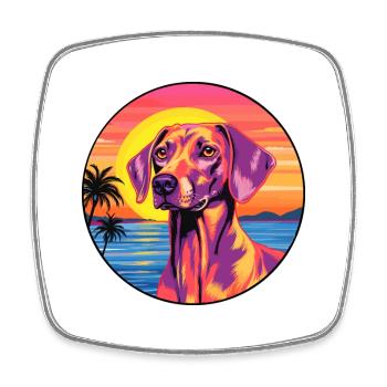 Chien De Chasse Andalouse Race De Chien Coloré Cartoon Waterc - Magnet carré - blanc - Devant
